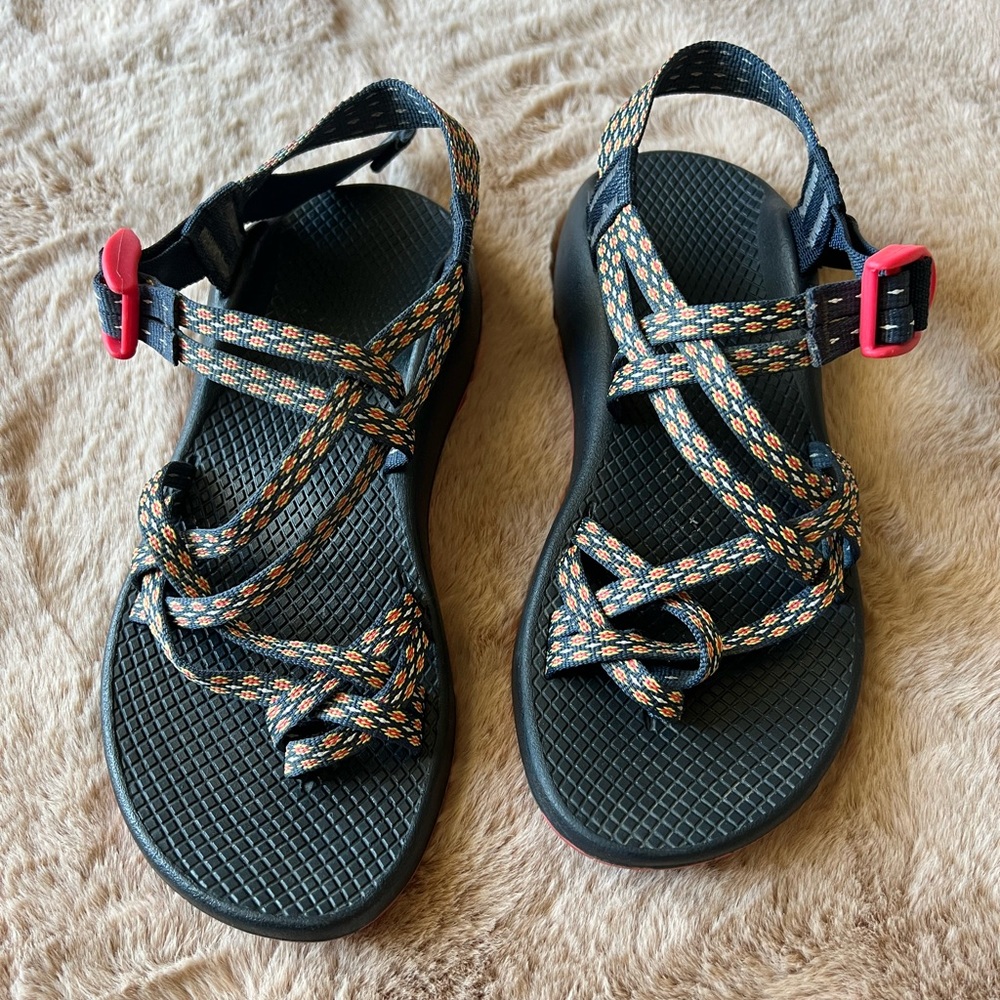 Chaco ZX/2 Creat Citrus Double Strap Adjustable Sandals women’s size 7